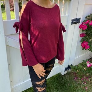Forever 21 Burgundy Sweater